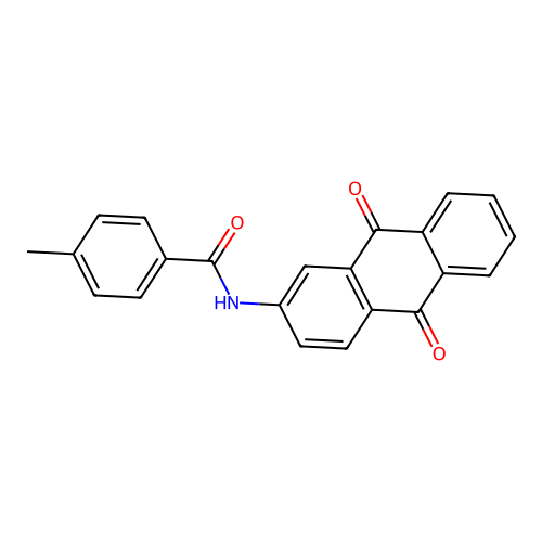 N-(9,10-dioxoanthracen-2-yl)-4-methylbenzamide structure