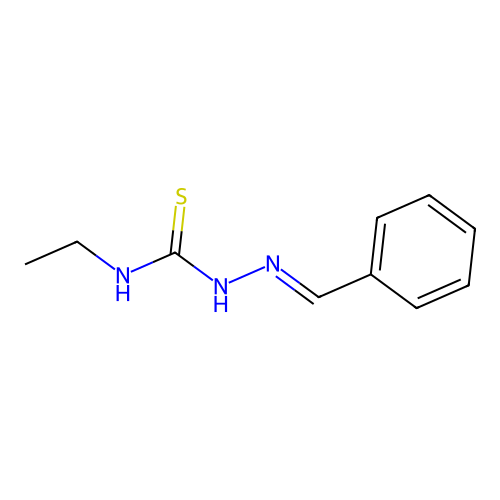 Hydrazinecarbothioamide, N-ethyl-2-(phenylmethylene)- structure