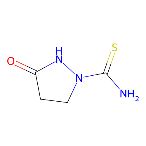3-Oxopyrazolidine-1-carbothioamide structure
