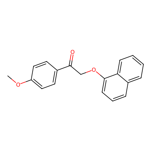 1-(4-Methoxyphenyl)-2-(1-naphthyloxy)ethanone structure
