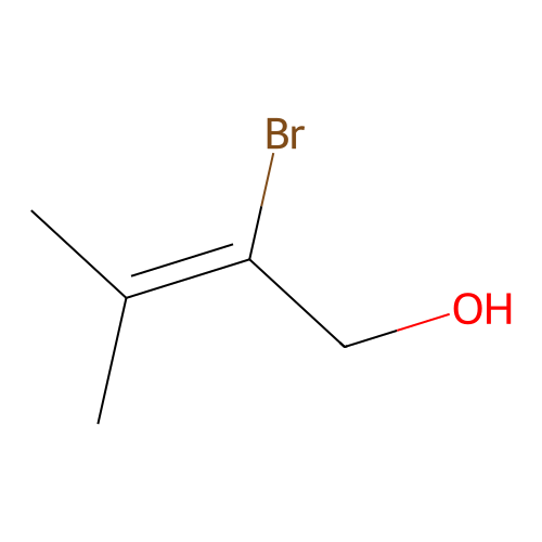 2-Bromo-3-methylbut-2-en-1-ol structure
