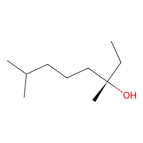 (3S)-3,7-dimethyloctan-3-ol structure