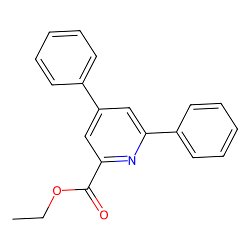 2-Pyridinecarboxylic acid, 4,6-diphenyl-, ethyl ester structure