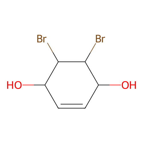 5,6-Dibromo-2-cyclohexene-1,4-diol structure