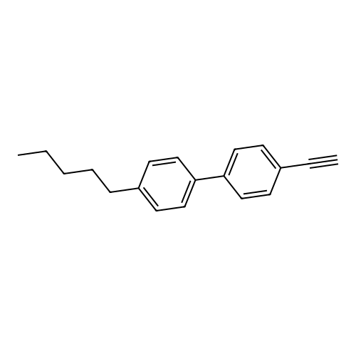 4-Ethynyl-4'-pentyl-1,1'-biphenyl structure