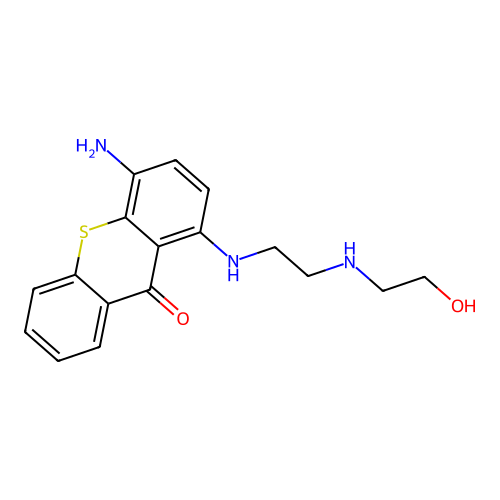 4-Amino-1-[2-(2-hydroxyethylamino)ethylamino]thioxanthen-9-one structure