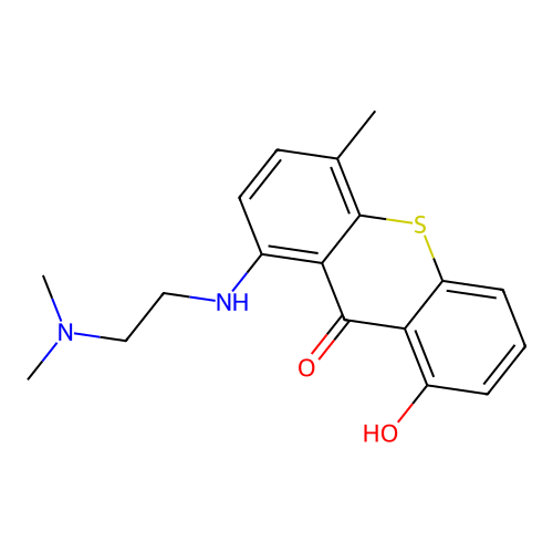 1-(2-Dimethylaminoethylamino)-8-hydroxy-4-methyl-thioxanthen-9-one structure