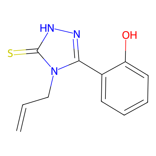 2,4-Dihydro-5-(2-hydroxyphenyl)-4-(2-propen-1-yl)-3H-1,2,4-triazole-3-thione structure