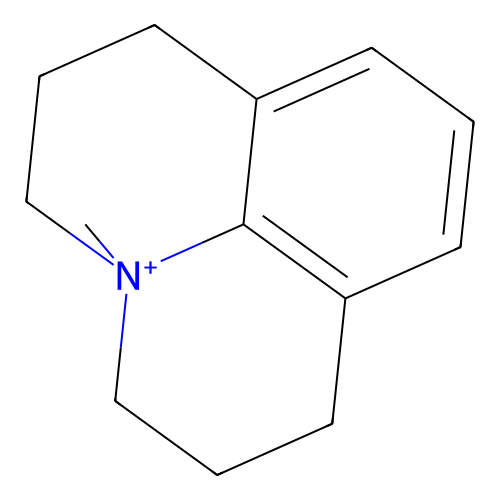 4-Methyl-2,3,4,5,6,7-hexahydro-1H-4lambda(5)-pyrido(3,2,1-ij)quinoline structure