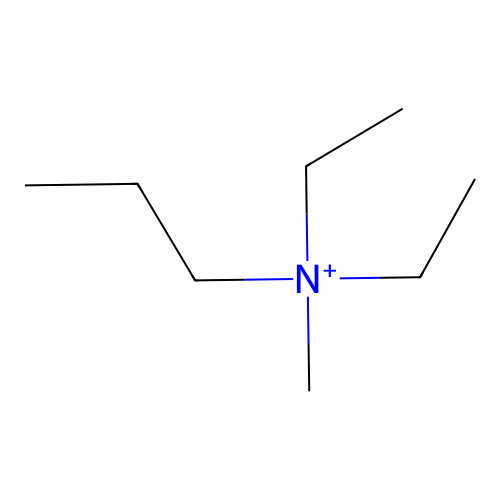 1-Propanaminium, N,N-diethyl-N-methyl- structure