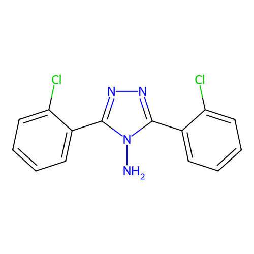 3,5-双(2-氯苯基)-4H-1,2,4-三唑-4-胺 structure