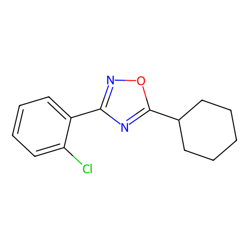 3-(2-Chlorophenyl)-5-cyclohexyl-1,2,4-oxadiazole structure