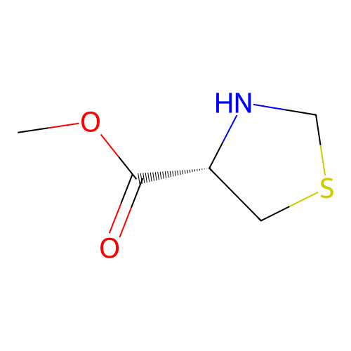 4-Thiazolidinecarboxylic acid, methyl ester, (S)- structure
