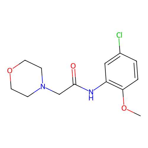 N-(5-chloro-2-methoxyphenyl)-2-morpholin-4-ylacetamide structure