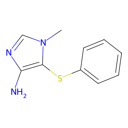 1-甲基-5-(苯硫基)-1H-咪唑-4-胺 structure