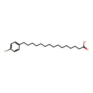 15-(4-Bromophenyl)pentadecanoic acid structure