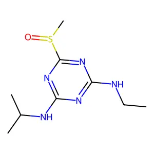 1,3,5-Triazine-2,4-diamine, N-ethyl-N'-(1-methylethyl)-6-(methylsulfinyl)- structure