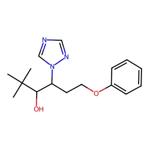 1H-1,2,4-Triazole-1-ethanol, alpha-(1,1-dimethylethyl)-beta-(2-phenoxyethyl)- structure
