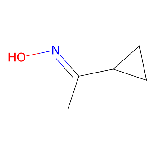 Ethanone, 1-cyclopropyl-, oxime structure