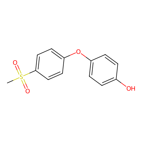 Phenol, 4-(4-(methylsulfonyl)phenoxy)- structure