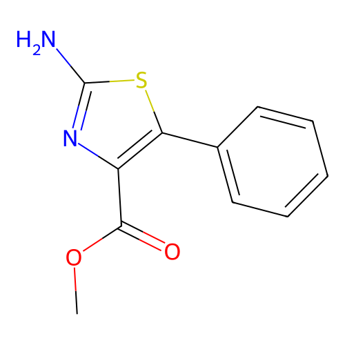 Methyl 2-amino-5-phenyl-1,3-thiazole-4-carboxylate structure