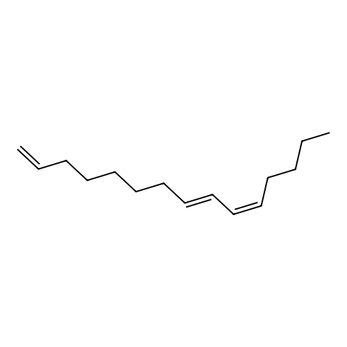 1,E-8,Z-10-Pentadecatriene structure