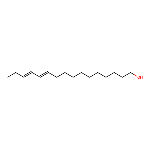 (11z,13e)-Hexadecadien-1-ol structure