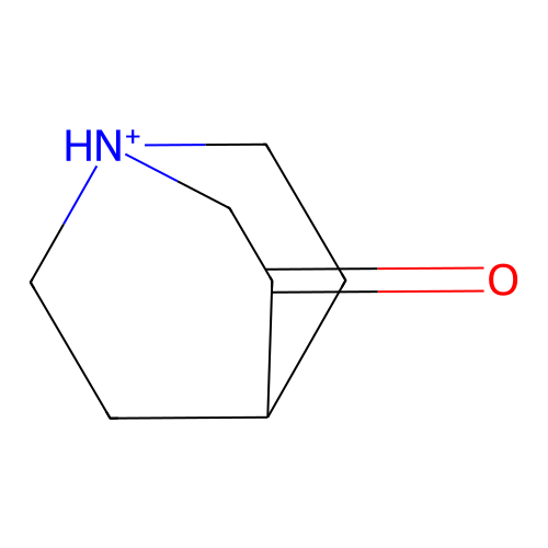 1-Azoniabicyclo[2.2.2]octan-3-one structure