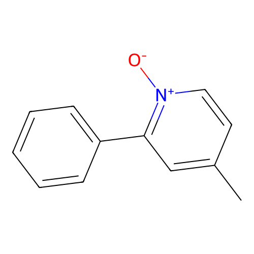 4-Methyl-1-oxido-2-phenylpyridin-1-ium structure