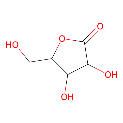 3,4-Dihydroxy-5-(hydroxymethyl)oxolan-2-one structure