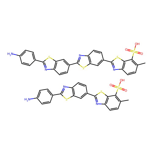 Primuline, sodium salt structure