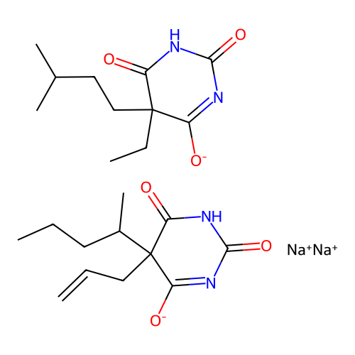 Amobarbital mixture with Secobarbital structure