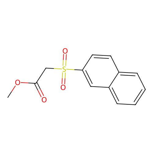 Methyl 2-(naphthalen-2-ylsulfonyl)acetate structure