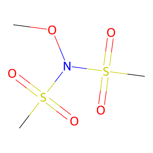 N,N-Bis(methylsulfonyl)-O-methylhydroxylamine structure