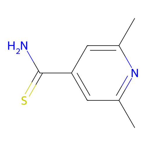2,6-Dimethyl-4-pyridinecarbothioamide structure
