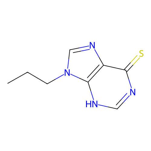 9-propyl-3H-purine-6-thione structure