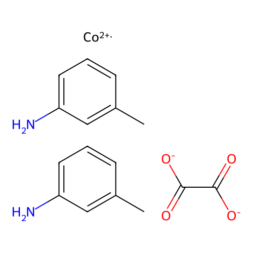 Cobalt, (ethanedioato(2-)-O,O')bis(3-methylbenzenamine)- structure