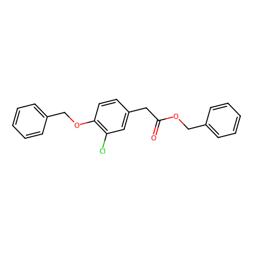 Benzyl [4-(benzyloxy)-3-chlorophenyl]acetate structure