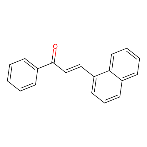 3-Naphthyl-1-phenyl-prop-2-en-1-one structure