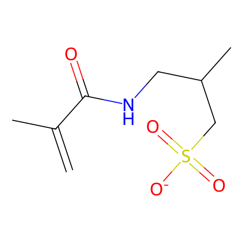 2-Methyl-3-(2-methylprop-2-enoylamino)propane-1-sulfonate structure