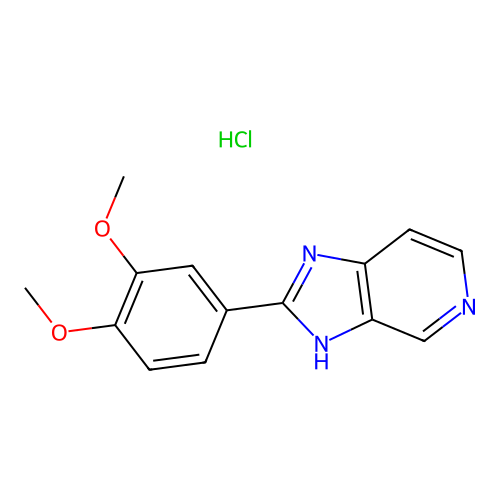 2-(3,4-Dimethoxy-phenyl)-1H-imidazo[4,5-c]pyridine structure