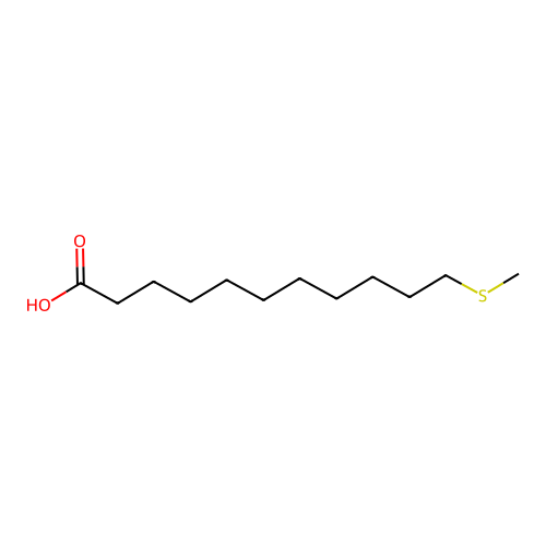 11-(Methylthio)undecanoic acid structure