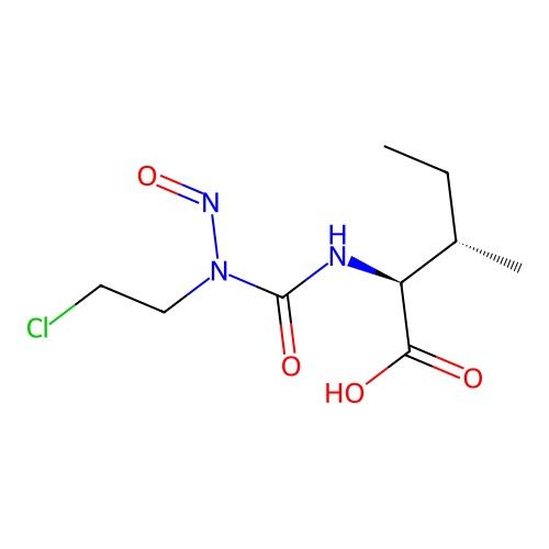 Isoleucine, N-((2-chloroethyl)nitrosocarbamoyl)-, L- structure