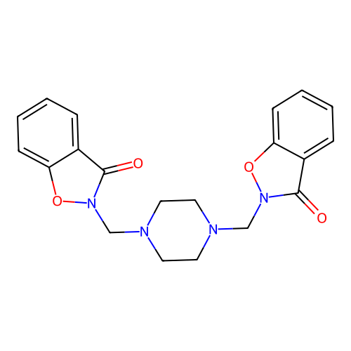 2-[[4-[(3-oxo-1,2-benzoxazol-2-yl)methyl]piperazin-1-yl]meth structure