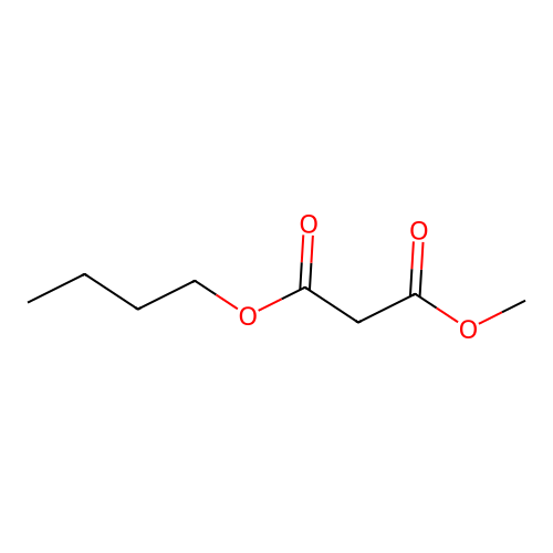 Butyl methyl propanedioate structure