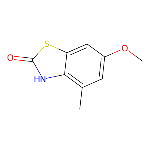 2(3H)-Benzothiazolone, 6-methoxy-4-methyl- structure