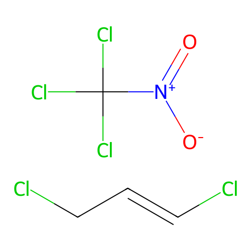 1,3-Dichloro-1-propene mixt. with trichloronitromethane structure