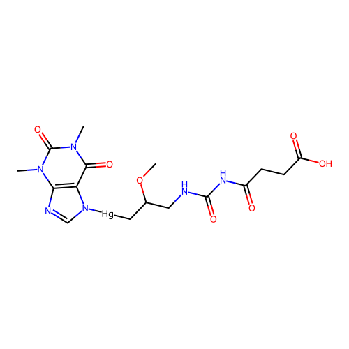 Chemical Compound (C16H22HgN6O7) structure