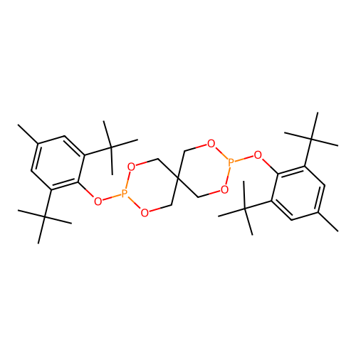 Bis(2,6-di-tert-butyl-4-methylphenyl)pentaerythritol diphosphite structure