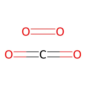 Carbon dioxide-oxygen mixt. structure